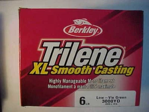 NEU BULK SPULEN BERKLEY TRILENE XL 6 LB 3000 YDS ANGELSCHNUR LOW VIZ GRÜN - Bild 1 von 5