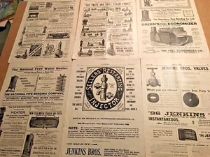 1895. POWER MAGAZINE   6  ADS.   LOT 1 - Picture 1 of 5