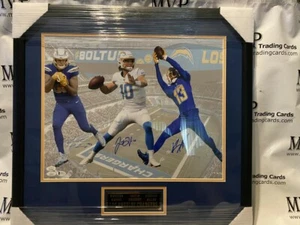 Beckett Justin Herbert Keenan Allen Hunter Henry Rookie Auto 16x20 Framed Photo - Picture 1 of 2