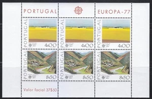 Portugal 1977 MNH Mi Bloque 20 Sc 1333a Naturaleza.Paisaje.Valle de montaña del norte - Imagen 1 de 2