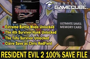 ¡Tarjeta de memoria Resident Evil 2 100 % Ṥave Gamecube! (SIN JUEGO) - Imagen 1 de 2