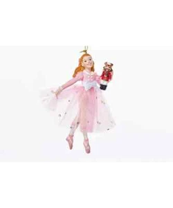 The Nutcracker CLARA IN PINK Christmas Ornament by Kurt Adler - Picture 1 of 1