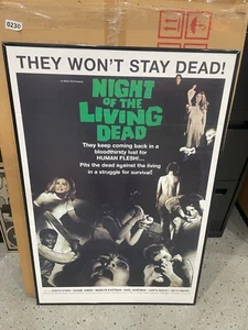 Night of the living dead movie poster 25' X 38' used on Netflix tv Show set - Picture 1 of 1