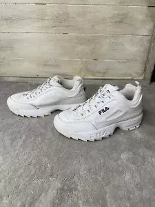 Womens Fila Disruptor 2 Premium Athletic Shoe - White RN91175. - Picture 1 of 8
