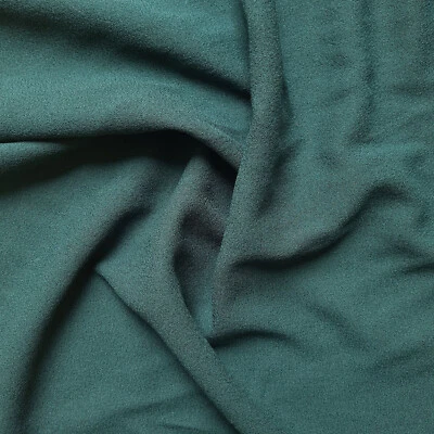 Dunkelgrüner Kreppstoff - Pura Lana - Bild 1 von 3