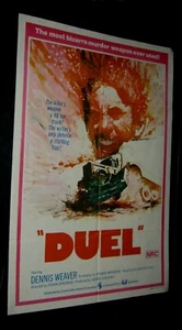 Orignl Australia 1 Sheet Poster DENNIS WEAVER Steven Spielberg DUEL Carey Loftin - Picture 1 of 1