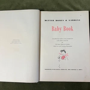 Better Homes And Gardens Baby Book Prenatal To Six Years 1948 - Picture 1 of 15