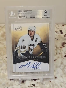 Mario Lemieux 2011-12 Panini Prime #3 Signatures 24/99 BGS 9/Auto 10 - Picture 1 of 5