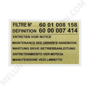 AUTOCOLLANT FILTRE A AIR RENAULT SUPER 5 GT TURBO - Imagen 1 de 1
