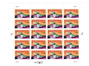 1995 32 cent Florida full Sheet of 20 Scott #2950, Mint NH - Picture 1 of 1
