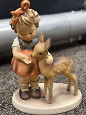 Hummel Goebel Friends #136/1 Girl Deer Figurine VGC 5”x3.75”x2” TMK4 1947 Figure