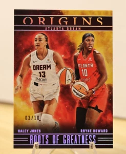2024 Panini Origins WNBA - #12 Haley Jones / Rhyne Howard Gold /10 - Picture 1 of 2