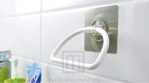 Anillo de toallas toallero estante de pared estante de baño sin taladrar 5036 - Imagen 1 de 8