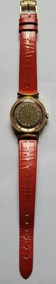 VINTAGE ERNEST BOREL WOMAN'S RED KALEIDOSCOPE COCKTAIL WATCH - Image 1 of 4