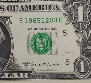 DECEMBER 3rd 1965 Birthday Anniversary Date Note One Dollar Series 2017A - Picture 1 of 3