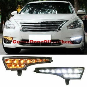 2Pcs Switchback LED Daytime Running Lights/Turn Signal For 13-15 Nissan Altima - Picture 1 of 3