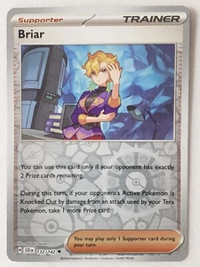 REVERSE HOLO Briar 132/142 NM/M Stellar Crown Pokemon Karte 2 $ Kombiversand - Bild 1 von 2