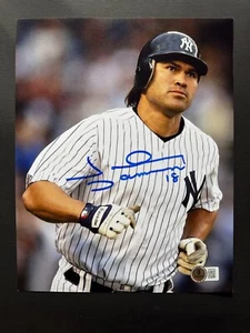 Johnny Damon Hot!! autographed signed Yankees Jeter 8x10 photo Beckett BAS coa - Picture 1 of 1