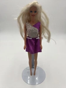 Vintage, Mattel Barbie With White Hair and Silver Purple Dress 11.5", 1976 - Picture 1 of 7