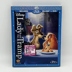 Lady and the Tramp (Blu-ray/DVD, 2012, Diamond Edition, Disney) New Sealed - Foto 1 di 10