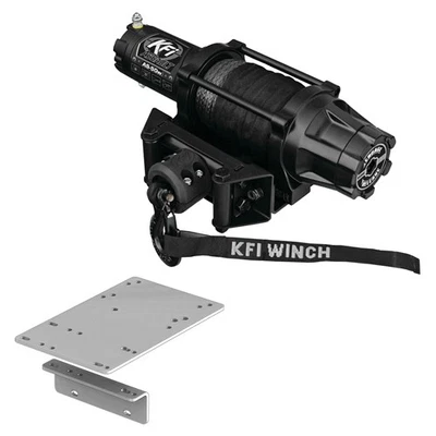 5000 lb KFI Assault Wide Winch Mount Combo - 2009-2013 Kawasaki Mule 4000 4010 Foto 1 de 3