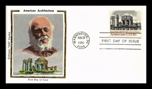 DR JIM STAMPS US COVER PALACE OF ARTS ARCHITECTURE FDC COLORANO SILK - Picture 1 of 2
