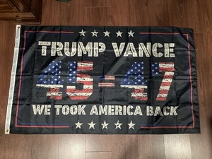 TRUMP 45º 47º Presidente Vance | Bandera We Took America Back 3'x5' | Doble cara - Imagen 1 de 1