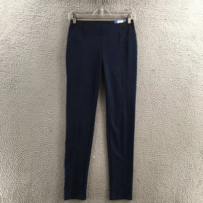 Simply Vera Vera Wang Trouser Pants Womens XS Blue Ponte Stretch Pull On NEW - Image 1 of 4