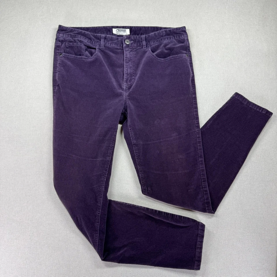 Mountain Khakis Corduroy Pants Womens 12R Purple Classic Fit 5 Pocket Stretch - Image 1 of 4