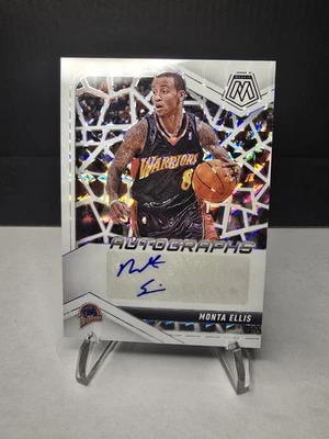 2025 Mosaic Monta Ellis Autograph White Prizm /25 - Image 1 of 2
