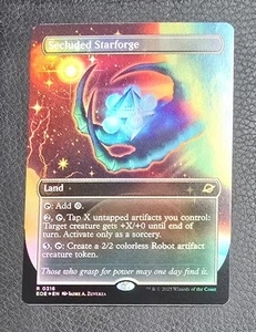 FOIL Borderless SECLUDED STARFORGE MTG NM-M Edge of Eternities 1 Rare Magic - Picture 1 of 2