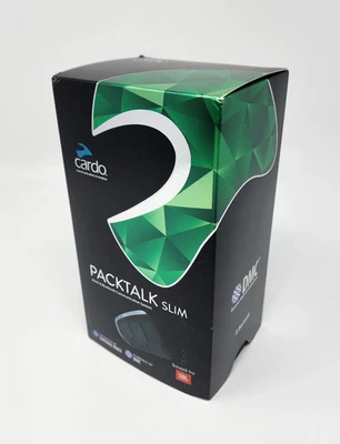 Cardo PackTalk Slim Motorcycle Bluetooth Communication Headset System Never Used - Image 1 of 4