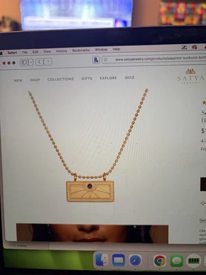 Satya Birthstone Necklace - Image 1 of 4