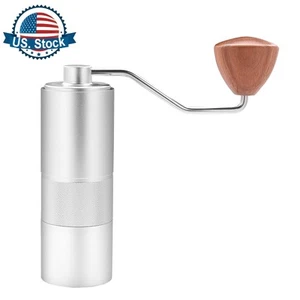 Manual Coffee Grinder Hand Coffee Grinder Adjustable Seting, Capacity 25G Silver - Bild 1 von 15
