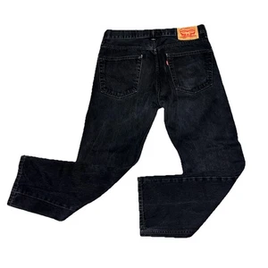 Levi’s 505 Jeans Herren 33x29 Regular Fit Straight Leg Schwarz Denim - Lesen - Bild 1 von 7
