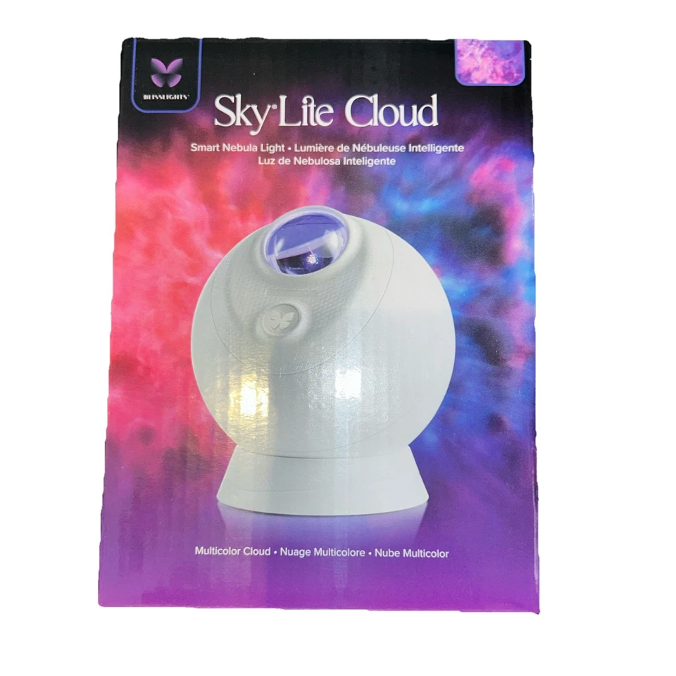 BlissLights Sky Lite Evolve Galaxy Projector LED Blue Stars Nebula Multicolor