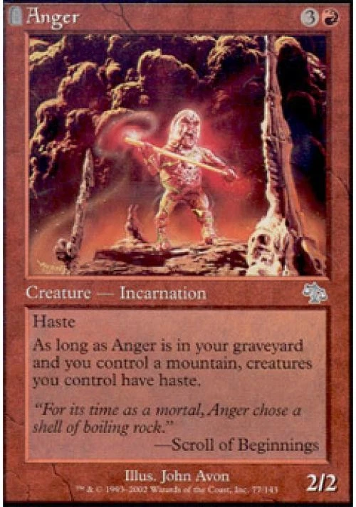 Anger -Foil Medium Play MTG Judgment - Image 1 of 1