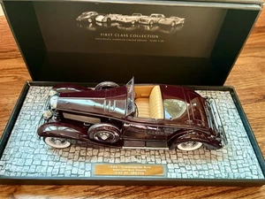 Rare Minichamps 1936 Duesenberg SJN Conv Coupe Dk Red,  #47/180 Ltd Ed 1:18 flaw - Picture 1 of 24