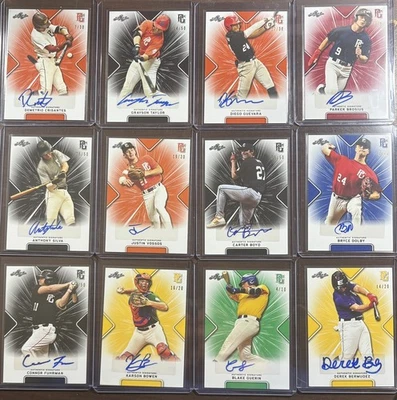 12 -  2021 LEAF PERFECT GAME NATIONAL SHOWCASE Prospect  AUTO's  ( read list ) - Image 1 of 4