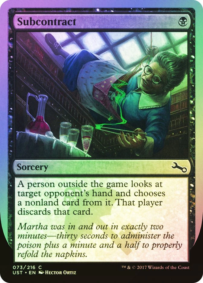 MTG FOIL Subcontract  - Unstable #073 - Image 1 of 1