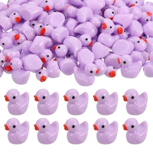 Mini patos de resina, lindos patos pequeños para esconder (púrpura, paquete de 120) - Imagen 1 de 7