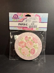 Paquete de 10 Posavasos de Cerveza de Papel Modernos - Flor Rosa HomeSense - Nuevos Precintados - Imagen 1 de 7