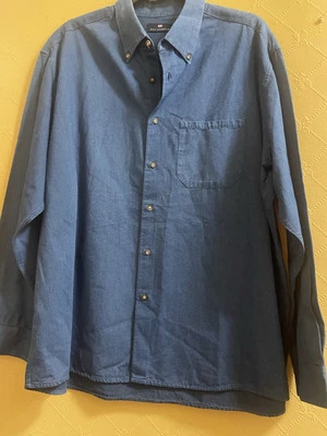 Blue Harbour Mens Denim Shirt Size 2XL - Image 1 of 3