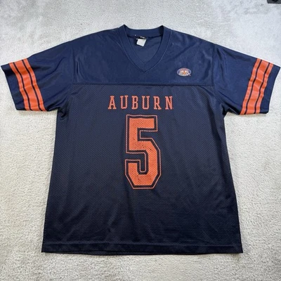 Vintage Auburn Tigers Jersey Mens Large Navy Football #5 Mesh Signal Y2K Shirt - Image 1 of 4