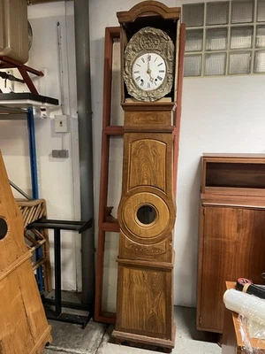 Pendule Horloge Comtoise Mouvement Ancienne Caisse - Photo 1/4