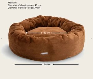 Snooza Cuddler Luxe Fur Bed : Nutmeg - Medium - Picture 1 of 1