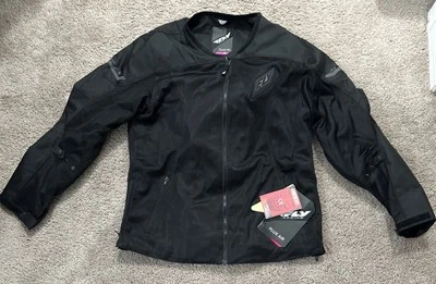 Fly Racing - Chaqueta de motocicleta Flux Air Mesh para mujer - Negra - 2XL Foto 1 de 2
