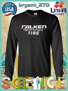 Falken Racing Tire Logo Men's Long Sleeve T-Shirts American Tees - Picture 1 of 4