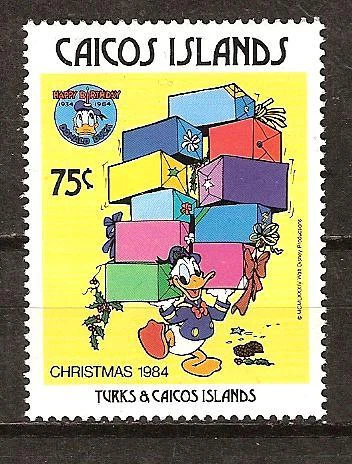 CAICOS # 57 DISNEY Christmas Donald Duck & Presents  - Image 1 of 1