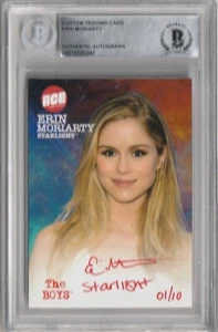 ERIN MORIARTY THE BOYS BECKETT BAS BGS AUTOGRAPH AUTO RED INK # 01/10 STARLIGHT - Picture 1 of 2